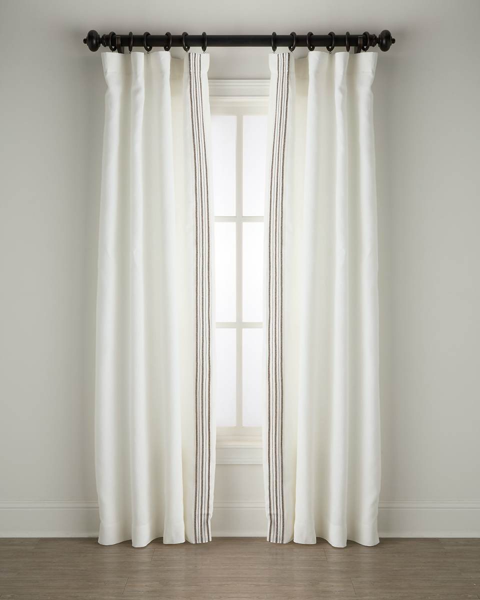 Trelli Light-Filtering Linen Drapery Panels, 52" x 108" - Set of 2